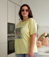 Футболка женская хлопок  ELR-4024A400