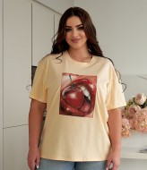 Футболка женская хлопок  ELR-4024A400