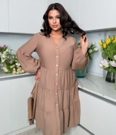 Платье на пуговицах спереди  YBY-864A575