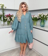 Платье на пуговицах спереди  YBY-864A575