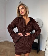 Стильный женский костюм с юбкой  IN-895A550