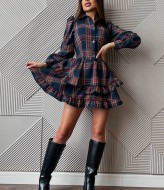 Фланелевое платье IN-892A630 Фланелевое платье IN-892A630