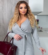 Повседневное платье с разрезом на ноге  AB-1788A13