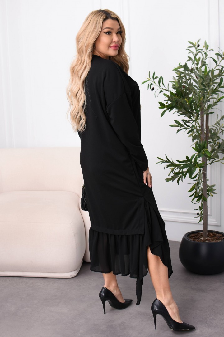 Платье с воланом NS-228A600