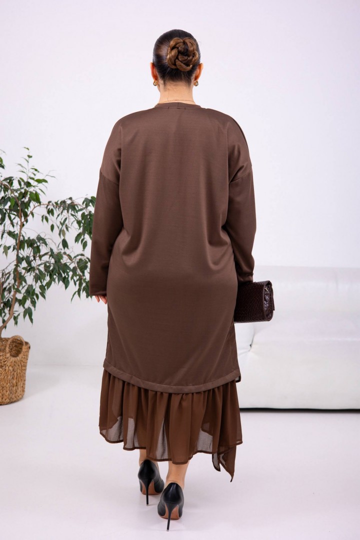 Платье с воланом NS-228A600