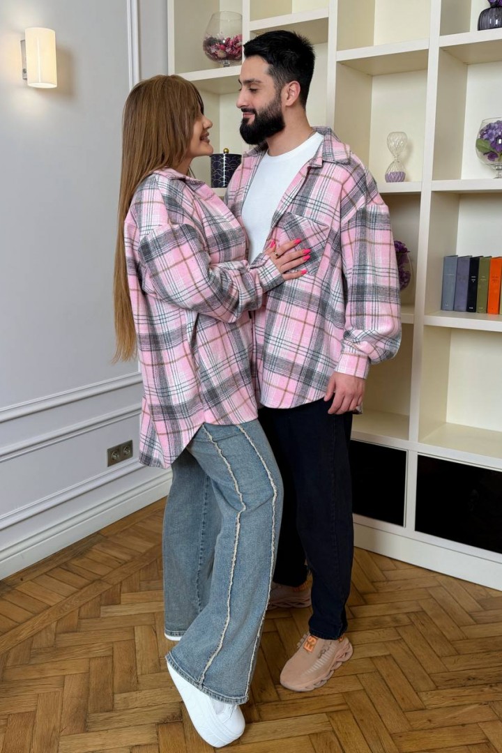 Оверсайз рубашка в клетку DG-c172A550