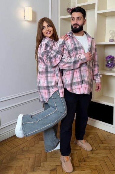 Оверсайз рубашка в клетку DG-c172A550