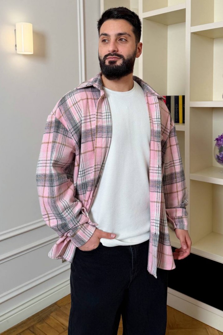 Оверсайз рубашка в клетку DG-c172A550