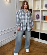 Оверсайз рубашка в клетку DG-c172A550