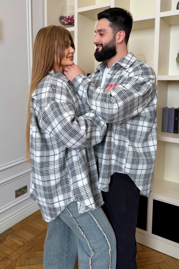 Оверсайз рубашка в клетку DG-c172A550