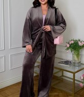Велюровий костюм DG-p15607A700