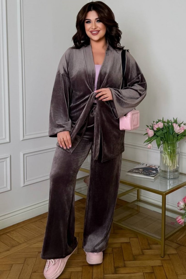 Велюровий костюм DG-p15607A700