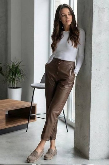 Штаны кожаные  IO-653.0347A400