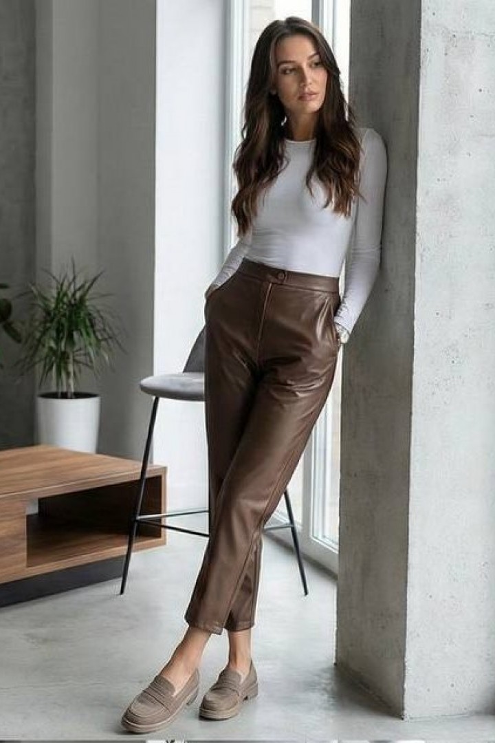 Штаны кожаные  IO-653.0347A400