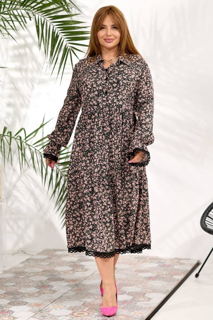 Платье с цветочным принтом TS-477A580