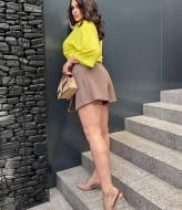 Короткая юбка-шорты AB-228A9