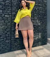 Короткая юбка-шорты AB-228A9