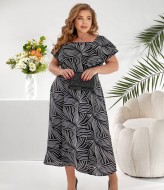 Платье с принтом NU-1410A18 Платье с принтом NU-1410A18