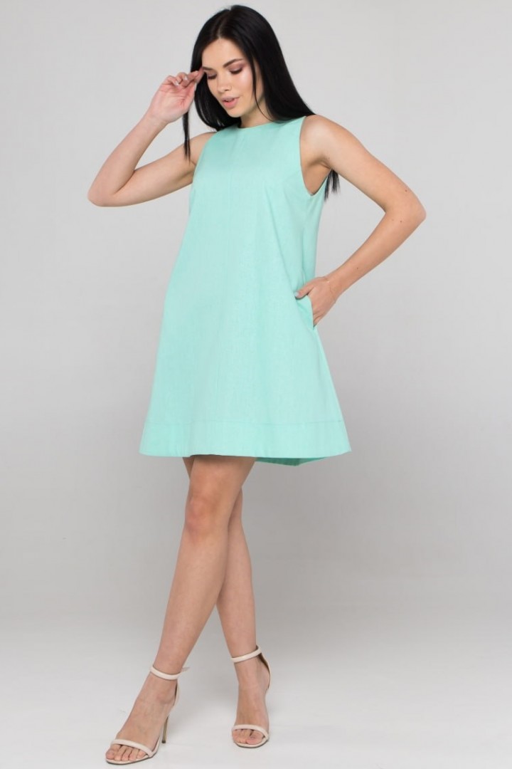 Льняное платье OZM-098A130