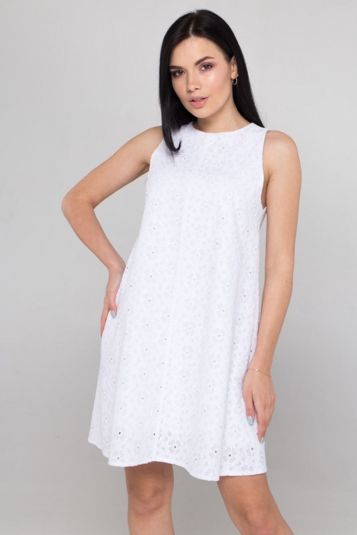 Белое платье OZM-098.1A130