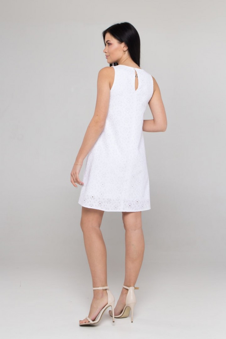 Белое платье OZM-098.1A130