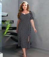 Платье летнее миди с разрезом на ноге BEL-139A18