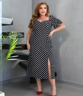 Платье летнее миди с разрезом на ноге BEL-139A18