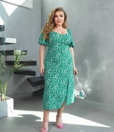 Платье летнее миди с разрезом на ноге BEL-139A18