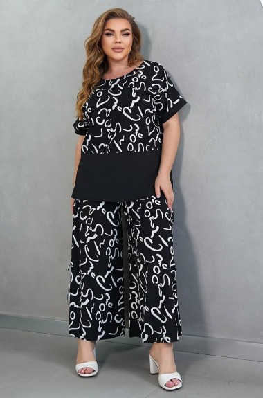 Брючный костюм женский большого размера BEL-138A20