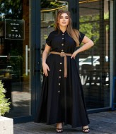 Льняное платье длинное BEL-731A23