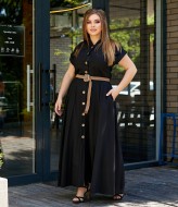 Льняное платье длинное BEL-731A23