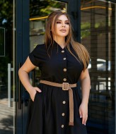 Льняное платье длинное BEL-731A23