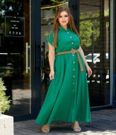 Льняное платье длинное BEL-731A23