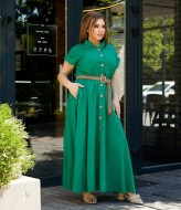 Льняное платье длинное BEL-731A23