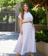 Льняное платье длинное BEL-731A23