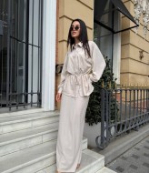 Льняной костюм с юбкой  DN-250A750