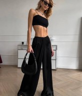 Шелковые брюки на резинке KL-830A350