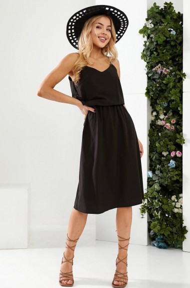 Черное платье комбинация SD-234A290