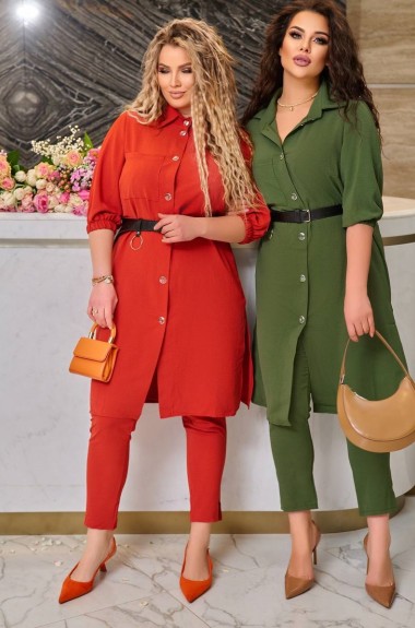 Стильный брючный костюм женский  BEL-123A17