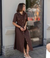 Платье льняное длинное LID-905A900