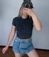 Футболка с камнями ON-08A360