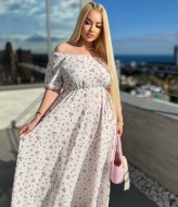 Длинное платье в пол летнее PRAT-2287A490