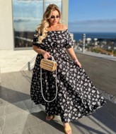 Длинное платье в пол летнее PRAT-2287A490