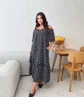 Длинное платье свободного кроя BEL-69A18