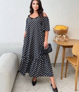 Длинное платье свободного кроя BEL-69A18