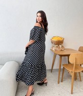 Длинное платье свободного кроя BEL-69A18