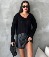 Свитер женский укороченный AMU-1218A400