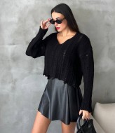 Свитер женский укороченный AMU-1218A400