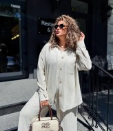 Льняной женский костюм AB-1815A21