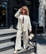 Льняной женский костюм AB-1815A21